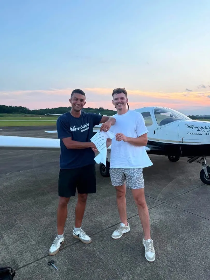 Dependable Aviation instructor and student