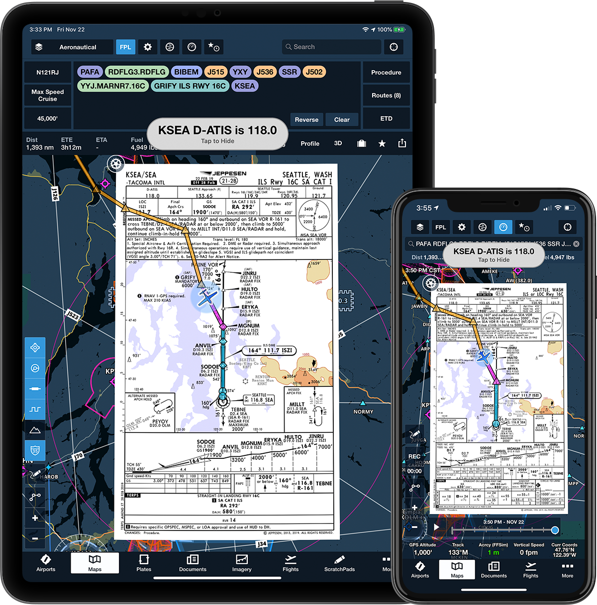 ILS approach procedure chart