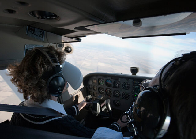 Instrument panel during IFR flight